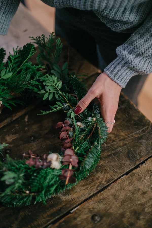 Taller de coronas de invierno 28.11 MADRID